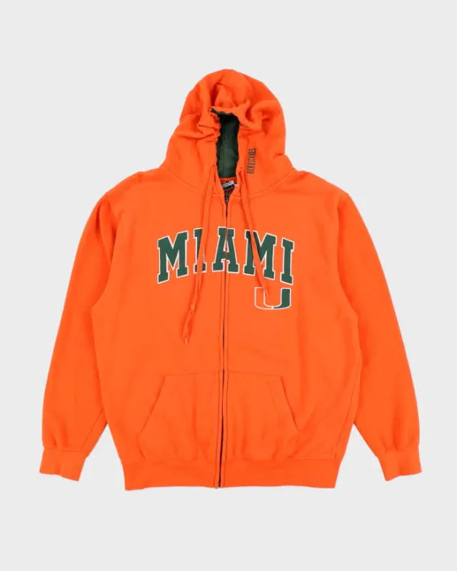 Vintage 2000's Miami Spell Out Zip Up Hoodie - L sold by Rokit