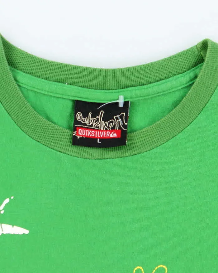 Vintage 2000's Quiksilver Embroidered Logo T-Shirt - L sold by Rokit product image thumbnail 5