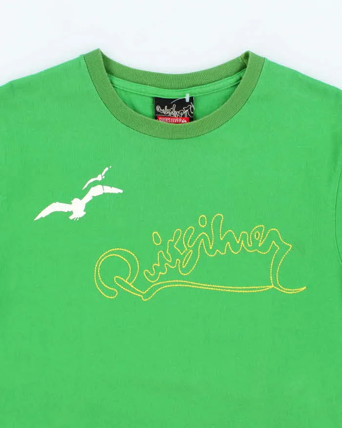Vintage 2000's Quiksilver Embroidered Logo T-Shirt - L sold by Rokit product image thumbnail 3