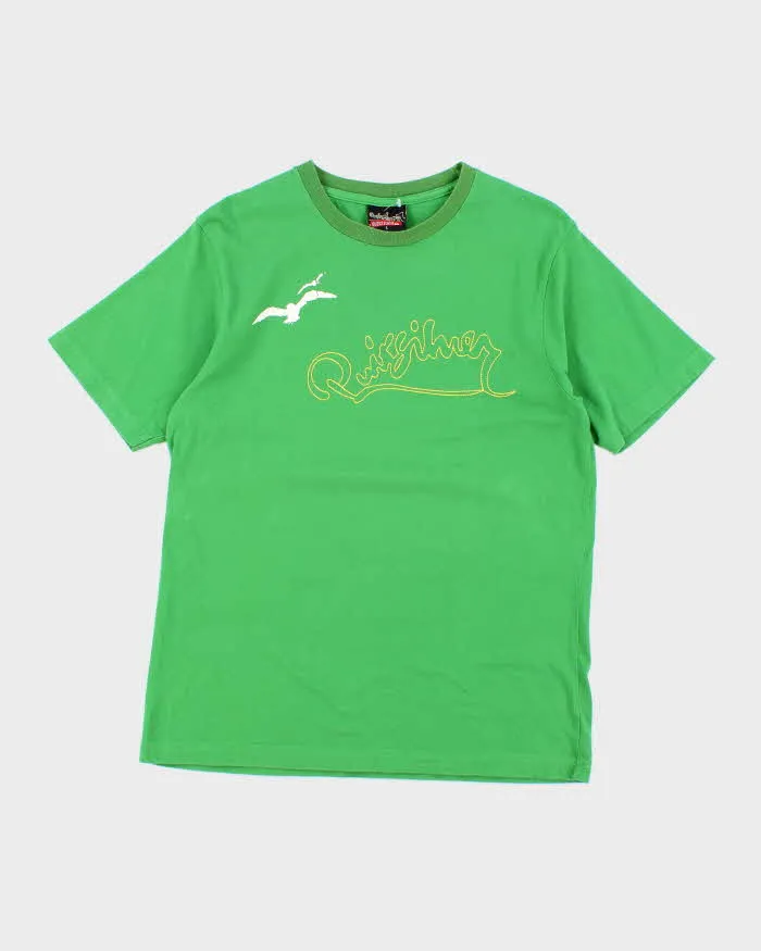 Vintage 2000's Quiksilver Embroidered Logo T-Shirt - L sold by Rokit