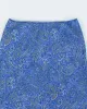 Vintage 90s Blue Paisley Pattern Print Skirt - S sold by Rokit