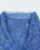 Vintage 90s Blue Paisley Pattern Print Skirt - S sold by Rokit