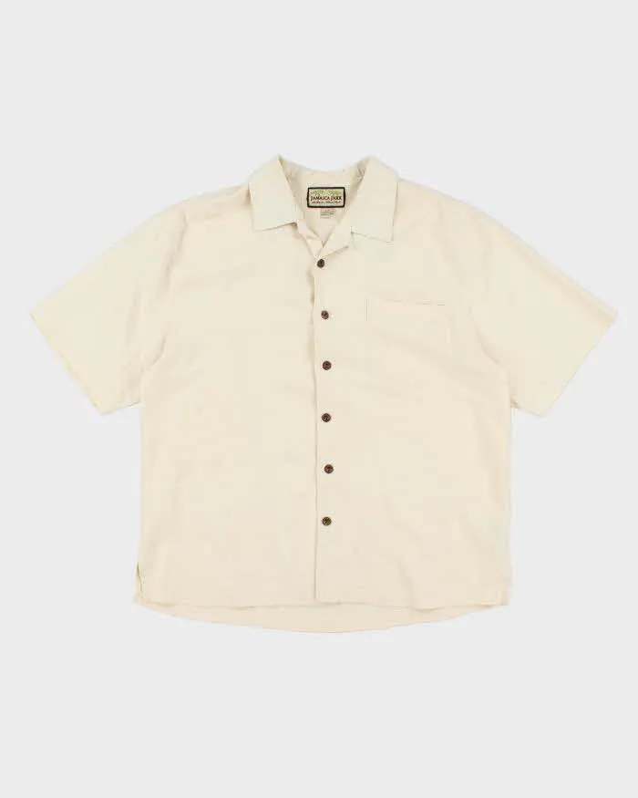 Vintage Jamaica Jaxx Hawaiian Silk Shirt - L sold by Rokit