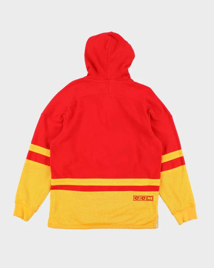 Vintage 90's CCM Calgary Flames Oversized Sports Hoodie - M sold by Rokit product image thumbnail 2