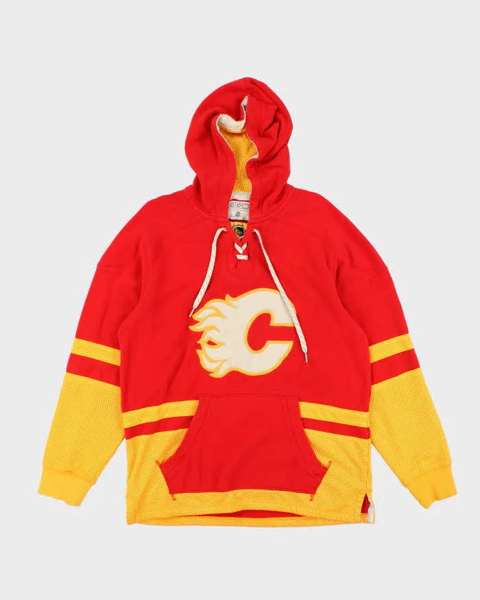 Vintage 90's CCM Calgary Flames Oversized Sports Hoodie - M sold by Rokit