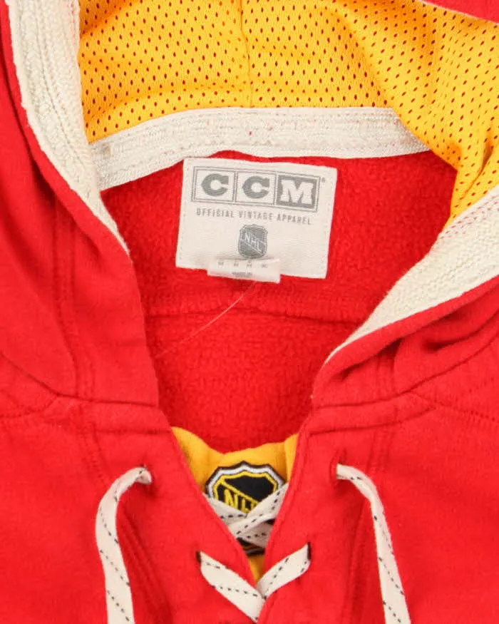 Vintage 90's CCM Calgary Flames Oversized Sports Hoodie - M sold by Rokit product image thumbnail 5