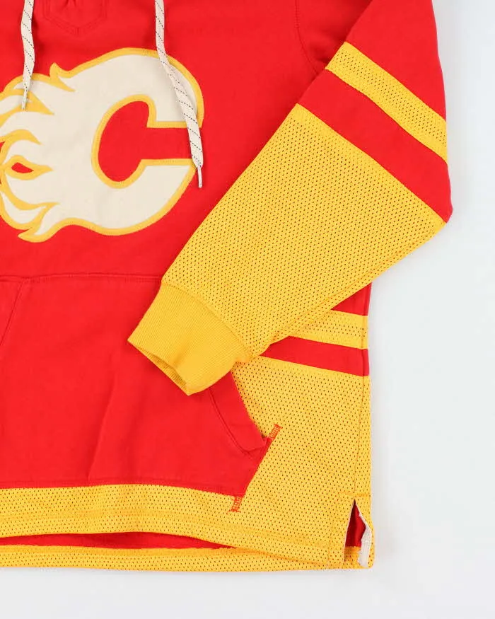 Vintage 90's CCM Calgary Flames Oversized Sports Hoodie - M sold by Rokit product image thumbnail 4