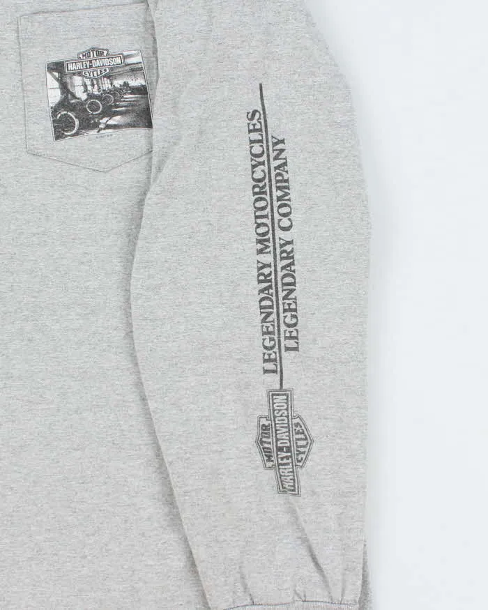 Vintage Y2K Harley Davidson Biker Graphic Pocket Long-sleeved T-Shirt - XXL sold by Rokit product image thumbnail 4
