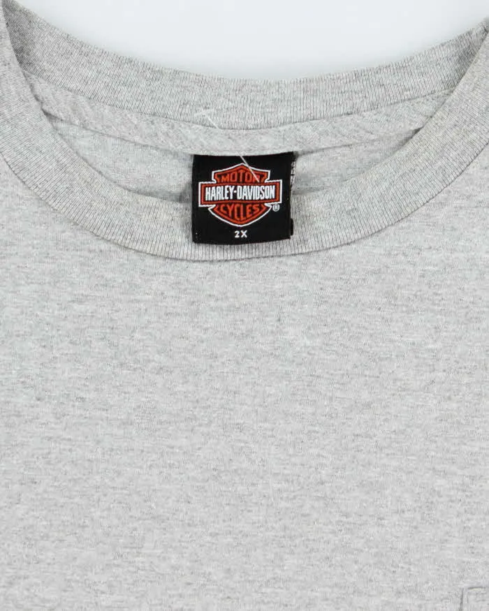 Vintage Y2K Harley Davidson Biker Graphic Pocket Long-sleeved T-Shirt - XXL sold by Rokit product image thumbnail 5