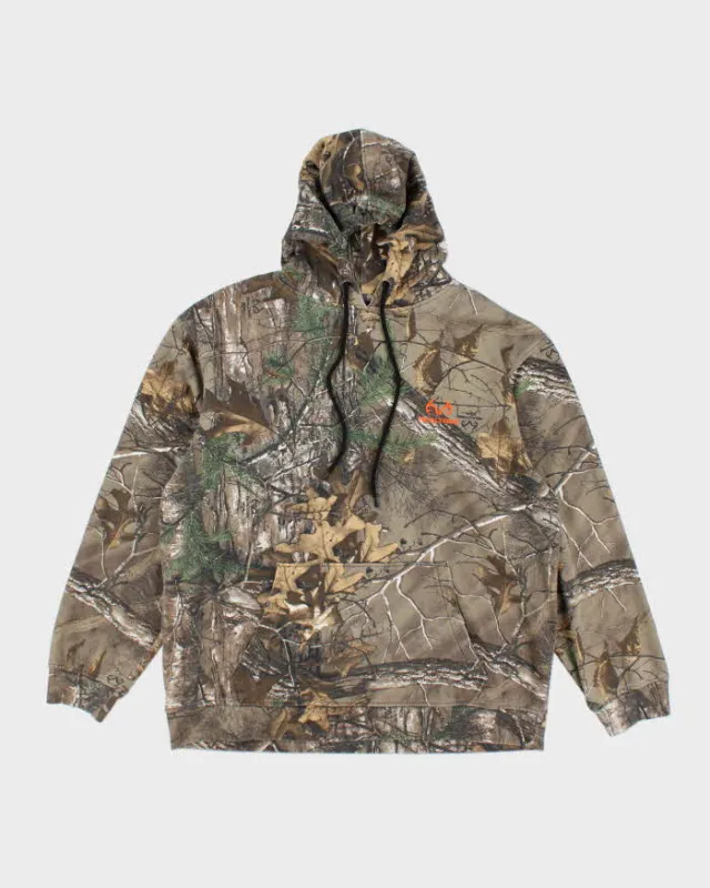 Vintage Y2K Real Tree Camouflage Oversized Hoodie - XL sold by Rokit