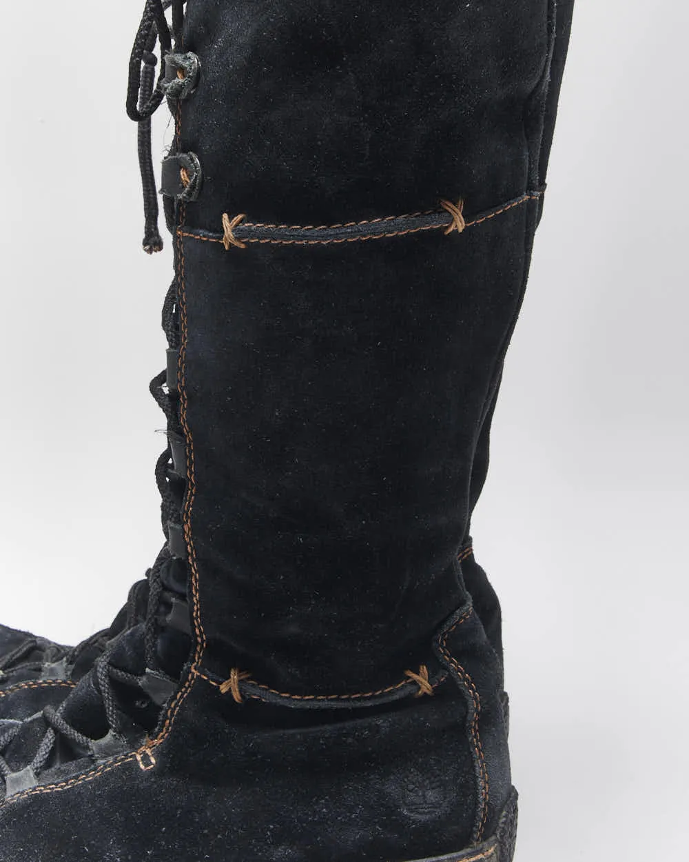 Vintage Y2k 00s Timberland Suede Lace-Up Boots - UK8 sold by Rokit product image thumbnail 5