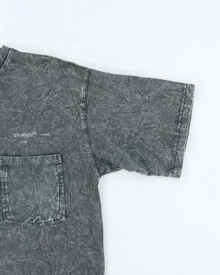Off White Main Label Marble Overdyed Wash Graphic T-Shirt - XL sold by Rokit product image thumbnail 4
