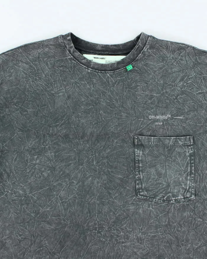 Off White Main Label Marble Overdyed Wash Graphic T-Shirt - XL sold by Rokit product image thumbnail 3