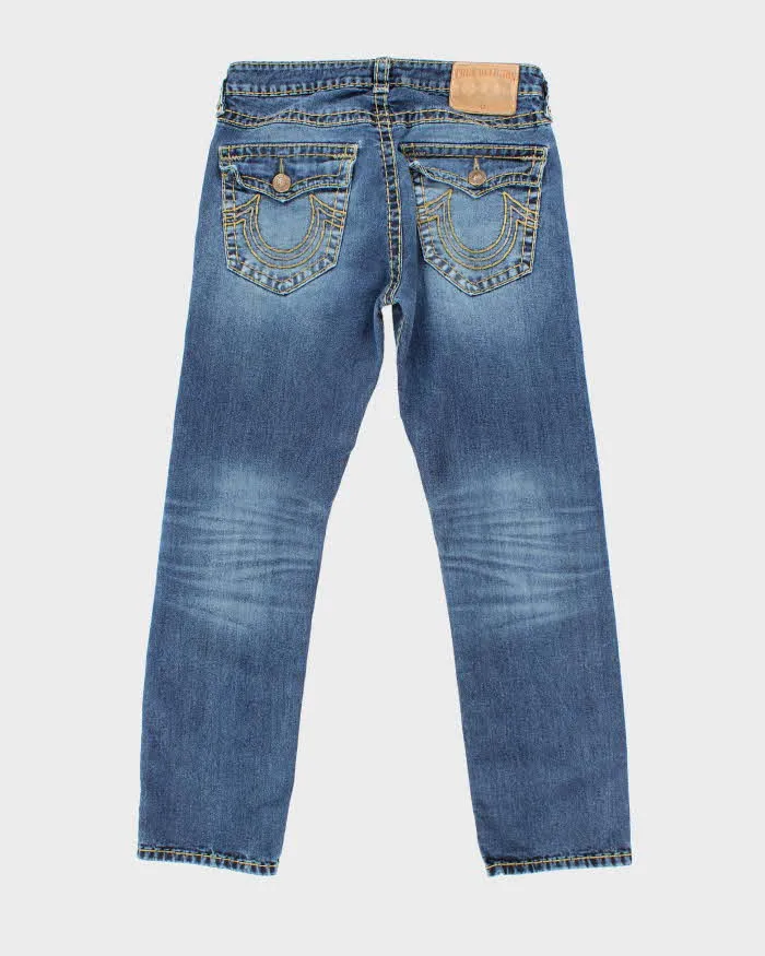 Vintage Y2K True Religion Dark Wash Relaxed Straight Fit Jeans - W32 L30 sold by Rokit product image thumbnail 2