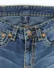 Vintage Y2K True Religion Dark Wash Relaxed Straight Fit Jeans - W32 L30 sold by Rokit