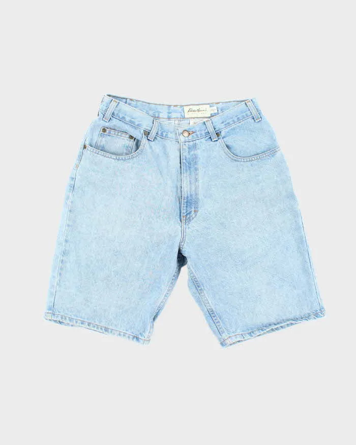 Vintage 2000's Eddie Bauer Light Wash Denim Shorts - W30 L10 sold by Rokit