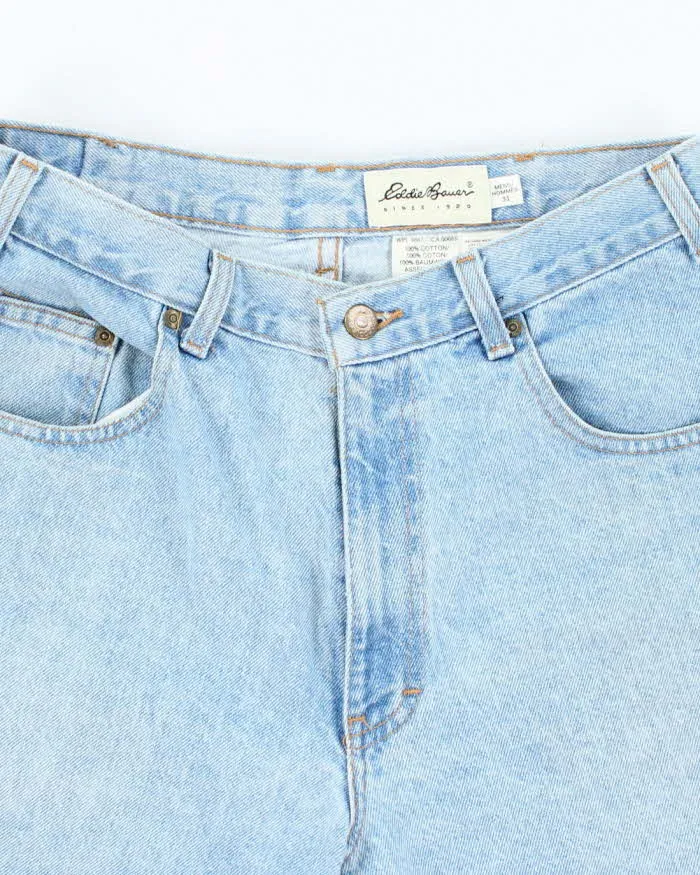 Vintage 2000's Eddie Bauer Light Wash Denim Shorts - W30 L10 sold by Rokit product image thumbnail 3