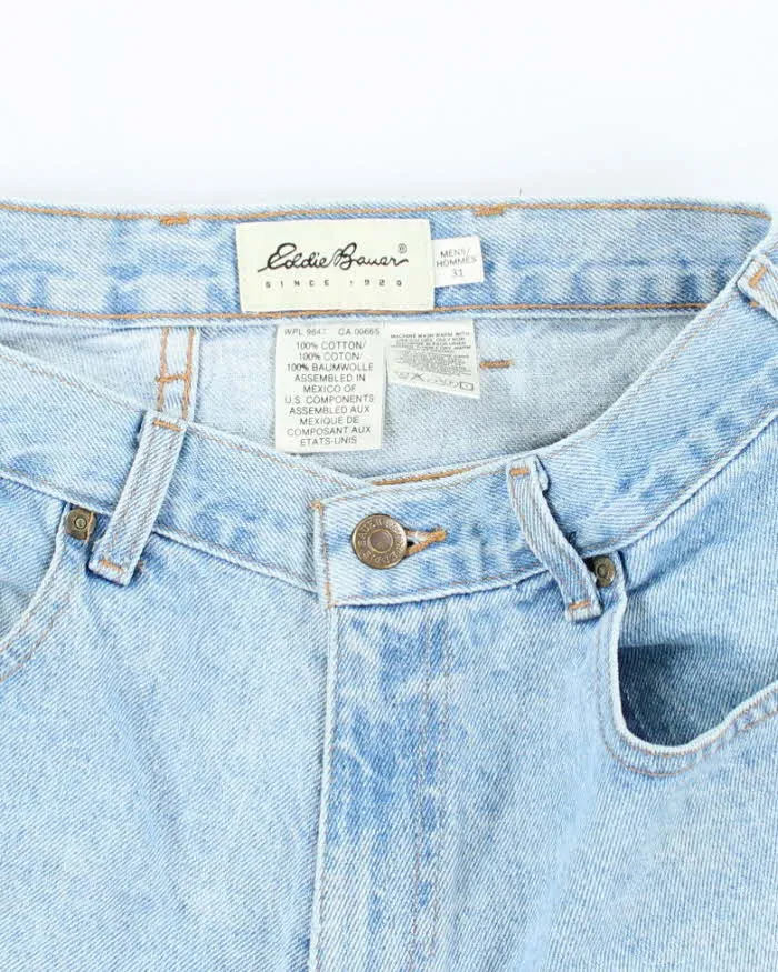 Vintage 2000's Eddie Bauer Light Wash Denim Shorts - W30 L10 sold by Rokit product image thumbnail 5