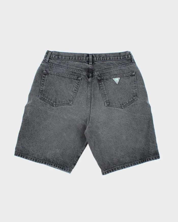 Vintage Y2K Guess Grey Wash Denim Shorts - W32 L9 sold by Rokit product image thumbnail 2