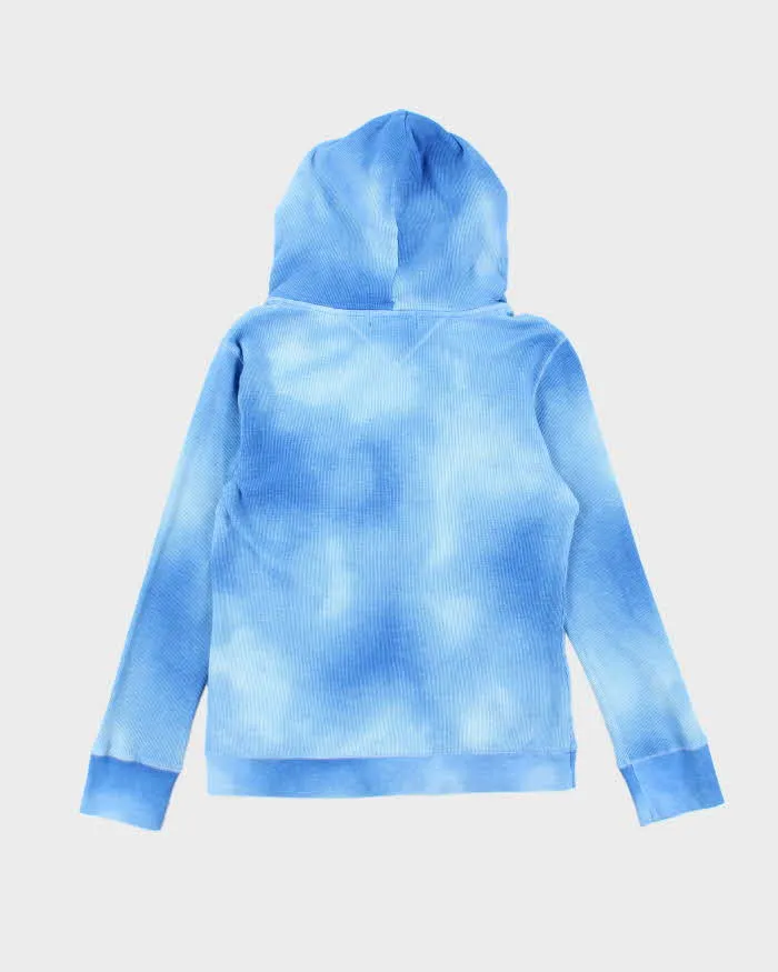 Vintage Y2K Women's Ralph Lauren Faded V-Neck Hoodie - M sold by Rokit product image thumbnail 2