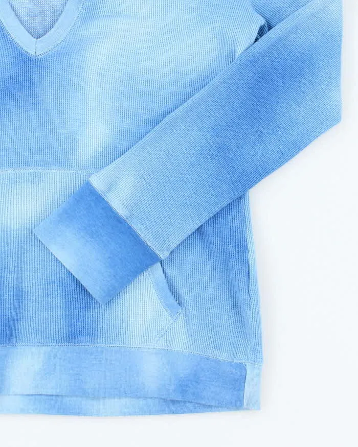 Vintage Y2K Women's Ralph Lauren Faded V-Neck Hoodie - M sold by Rokit product image thumbnail 4