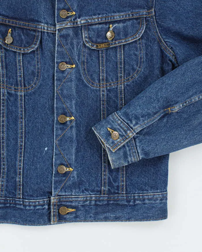 Vintage 80's Lee Storm Rider Dark Wash Denim Jacket - M sold by Rokit product image thumbnail 4
