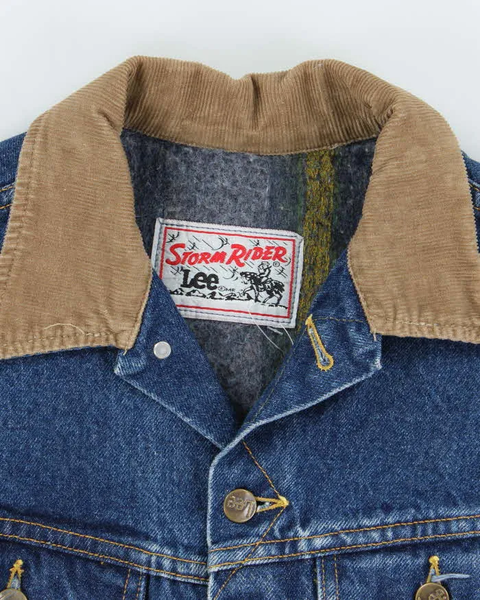 Vintage 80's Lee Storm Rider Dark Wash Denim Jacket - M sold by Rokit product image thumbnail 5