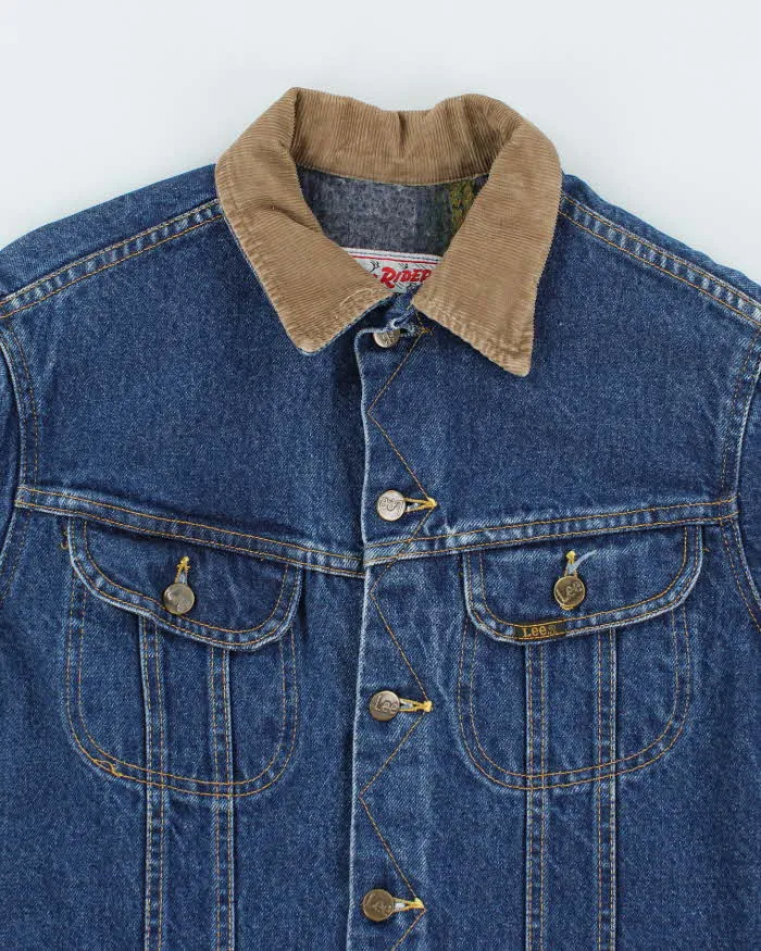 Vintage 80's Lee Storm Rider Dark Wash Denim Jacket - M sold by Rokit product image thumbnail 3