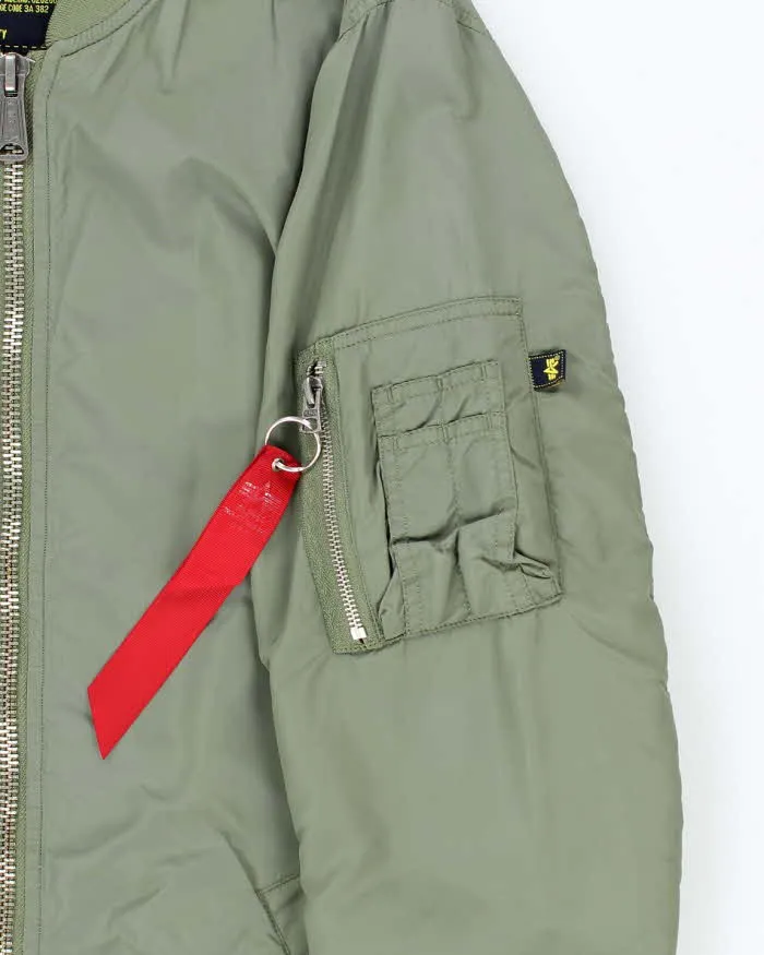 Vintage Women's Alpha Industries Long Lightweight Flight Jacket - M sold by Rokit product image thumbnail 4