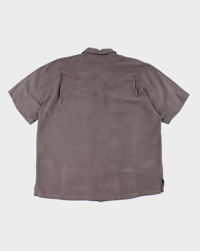 Vintage Tommy Bahama Faded Oversized Silk Hawaiian Shirt - XL sold by Rokit product image thumbnail 2