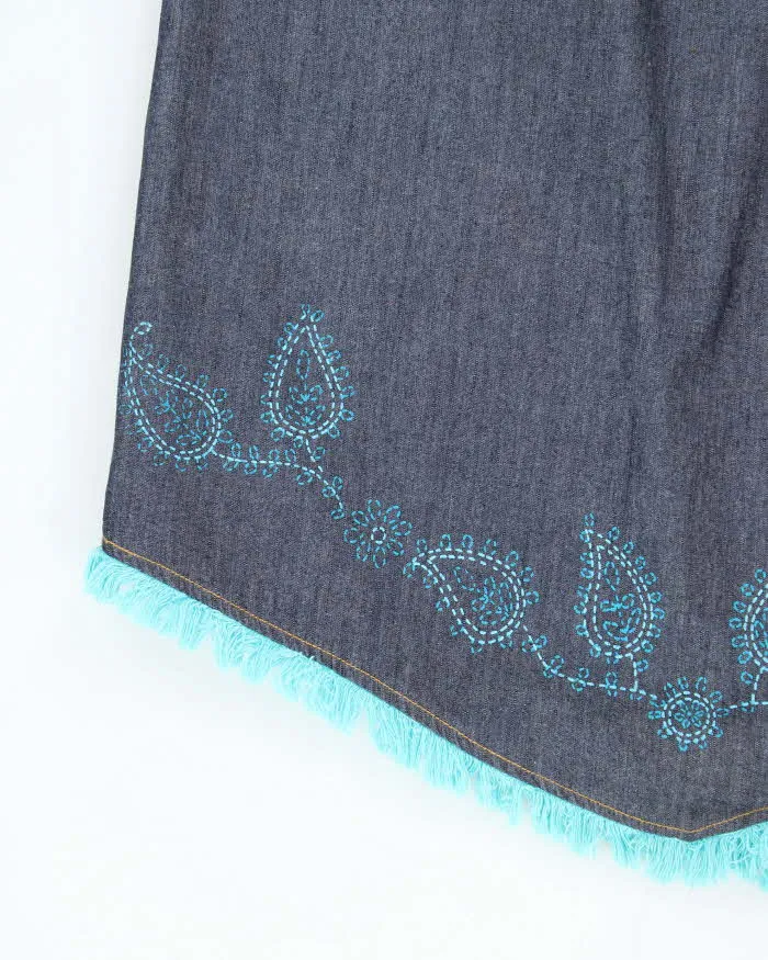 Vintage Y2k 00s Dex Lightweight Denim Maxi Skirt - S sold by Rokit product image thumbnail 4