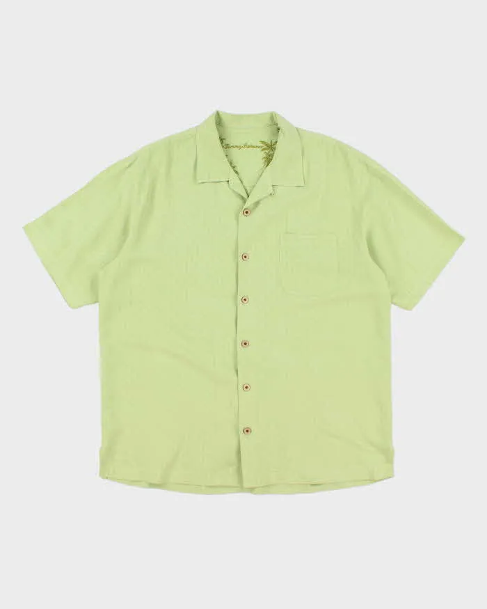 Vintage Tommy Bahama Embossed Striped Hawaiian Shirt - L sold by Rokit