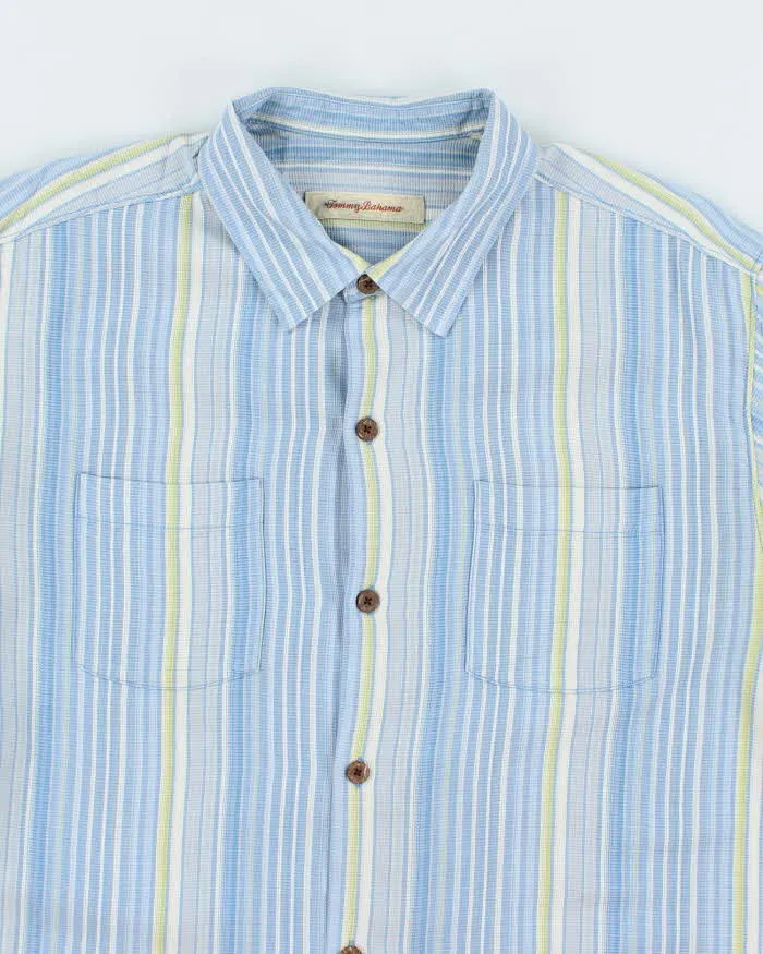 Vintage Tommy Bahama Striped Hawaiian Shirt - L sold by Rokit product image thumbnail 3