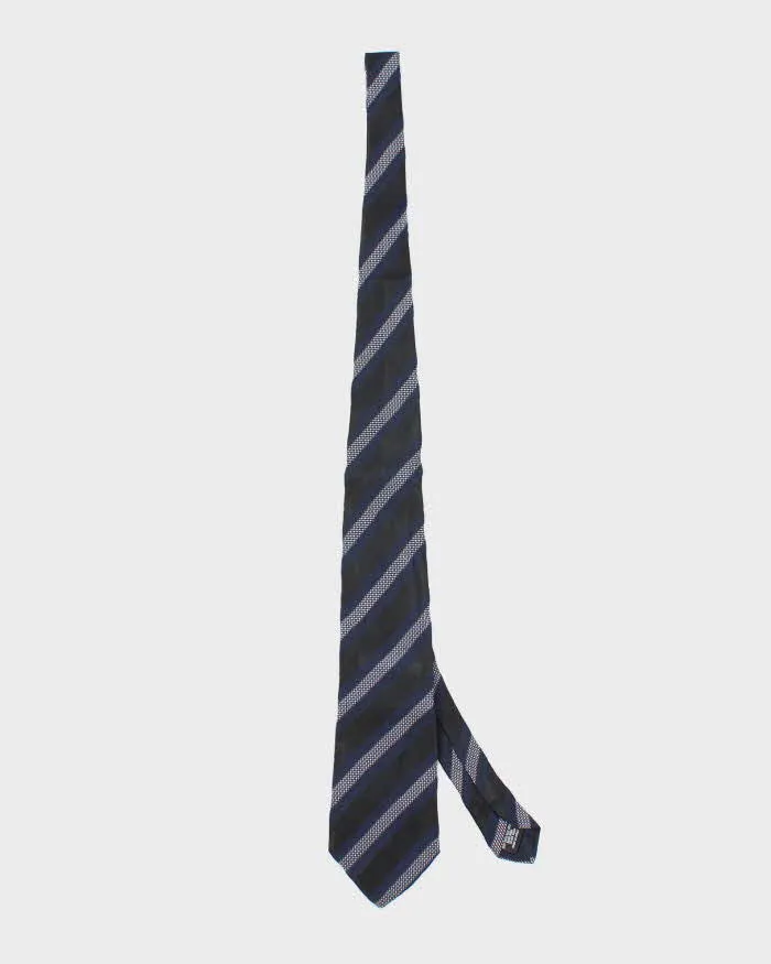 Vintage 90's Valentino Striped Silk Tie sold by Rokit