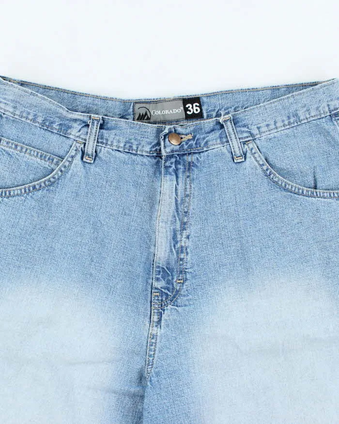 Vintage 2000's Colorado Wide Leg Light Wash Denim Shorts - W34 L11 sold by Rokit product image thumbnail 3