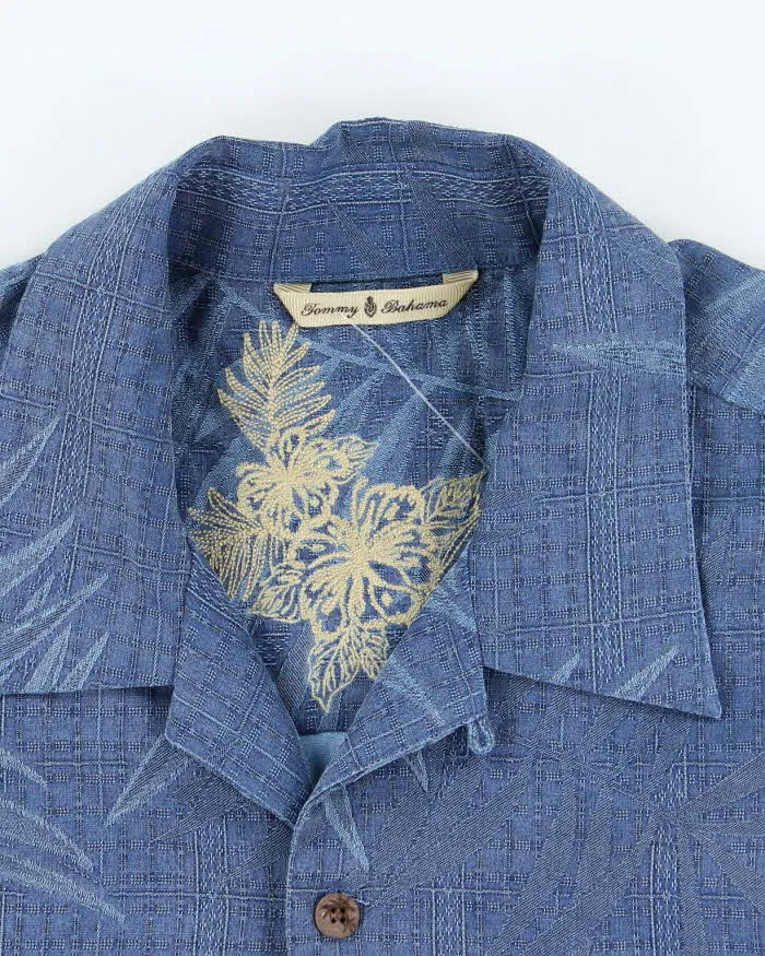 Vintage Tommy Bahama Embossed All Over Print Palm Tree Hawaiian Shirt - M sold by Rokit product image thumbnail 5