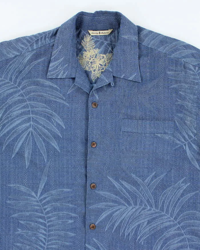 Vintage Tommy Bahama Embossed All Over Print Palm Tree Hawaiian Shirt - M sold by Rokit product image thumbnail 3