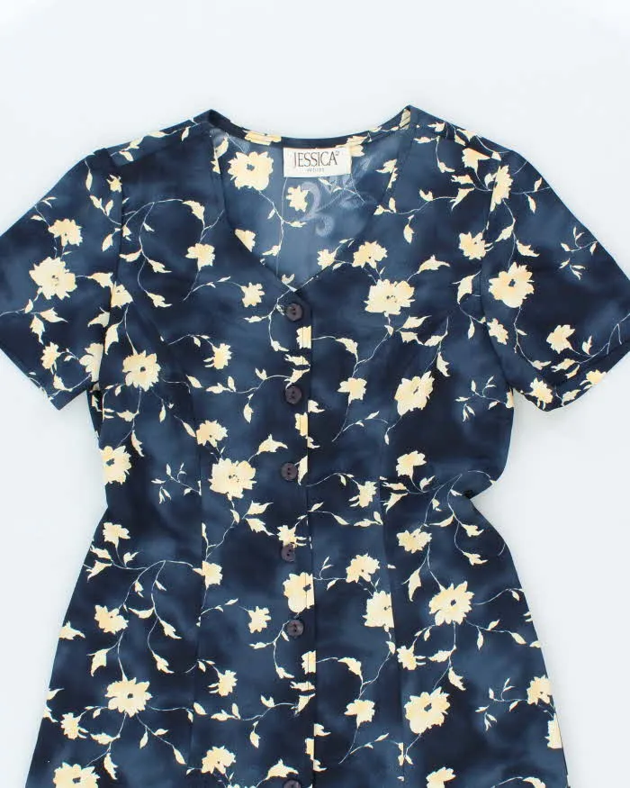 Vintage 90s Jessica Floral Button-Up Dress - M sold by Rokit product image thumbnail 3