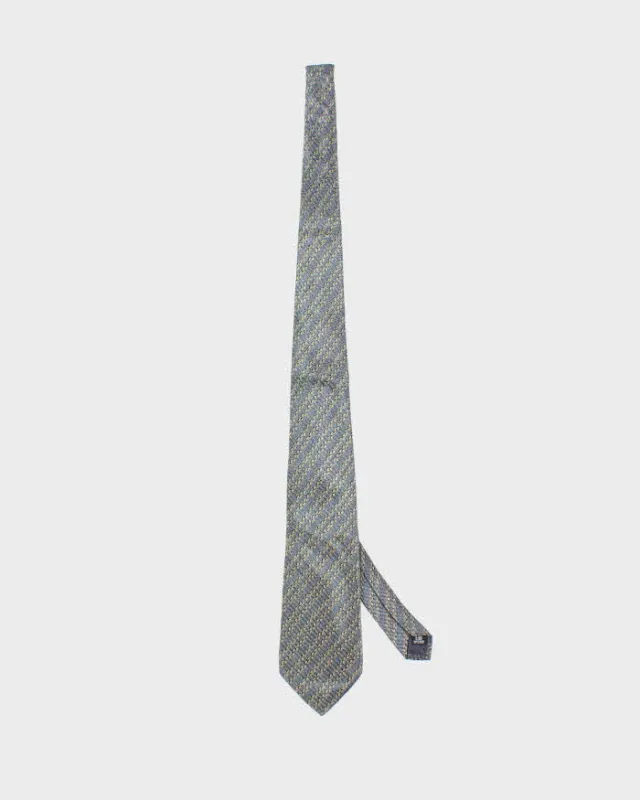 Vintage 90's Christian Dior Monsieur Scale Pattern Silk Tie sold by Rokit