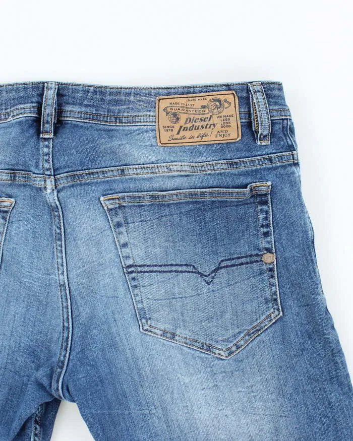 Vintage Y2K Diesel Slim Fit Medium Wash Denim Shorts - W36 L12 sold by Rokit product image thumbnail 4