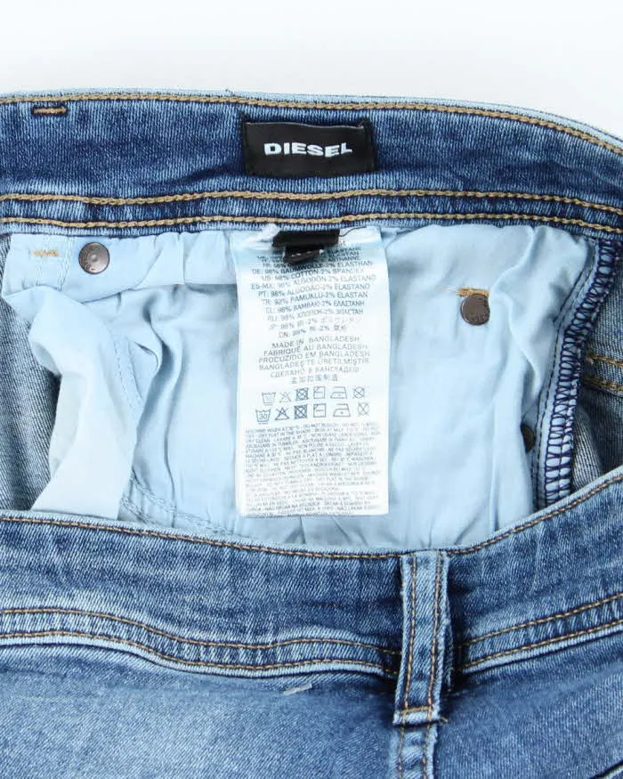 Vintage Y2K Diesel Slim Fit Medium Wash Denim Shorts - W36 L12 sold by Rokit product image thumbnail 5