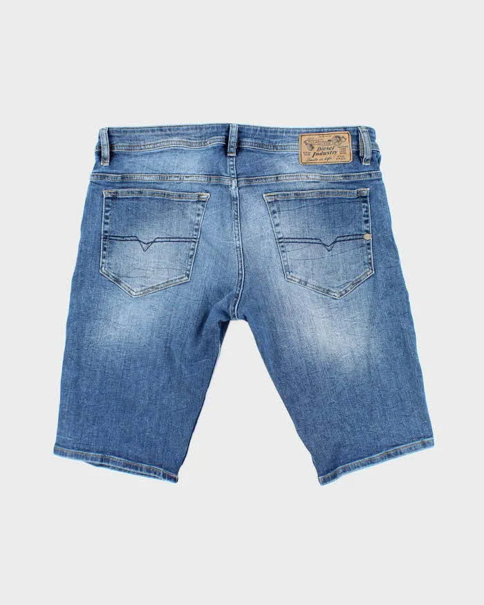 Vintage Y2K Diesel Slim Fit Medium Wash Denim Shorts - W36 L12 sold by Rokit product image thumbnail 2