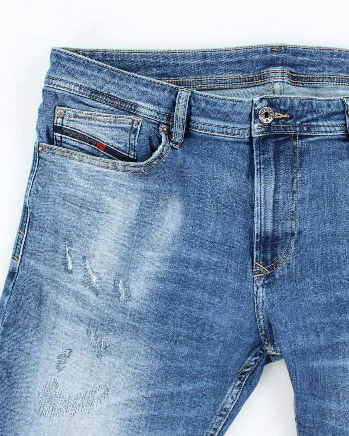 Vintage Y2K Diesel Slim Fit Medium Wash Denim Shorts - W36 L12 sold by Rokit product image thumbnail 3