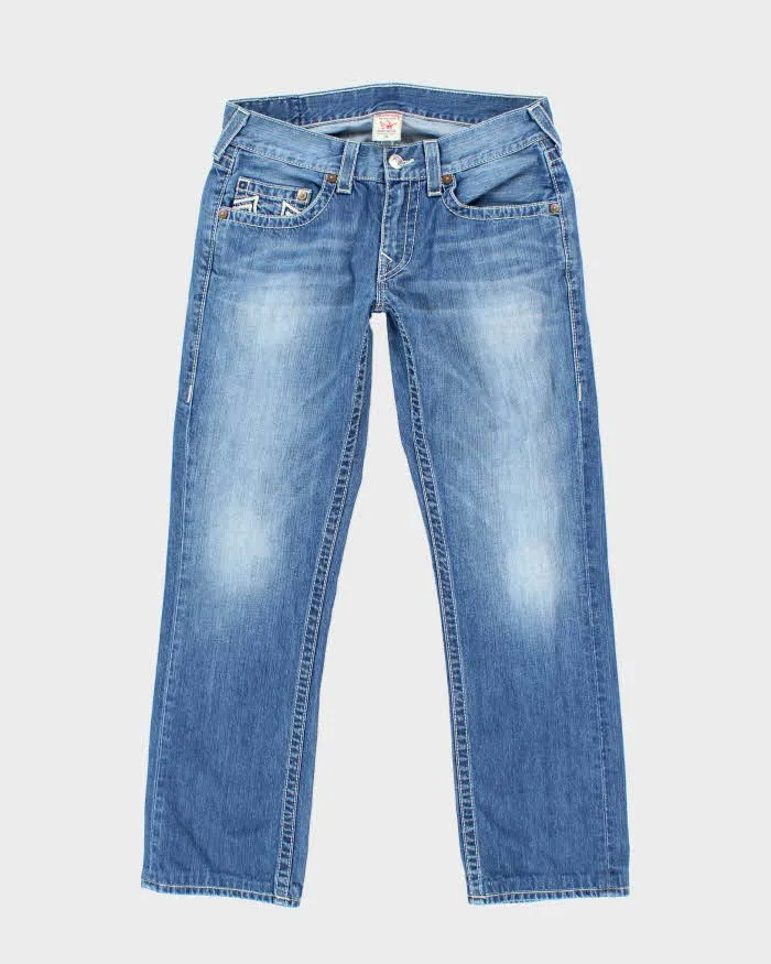 Vintage Y2K True Religion Straight Leg Medium Wash Faded Jeans - W32 L29 sold by Rokit