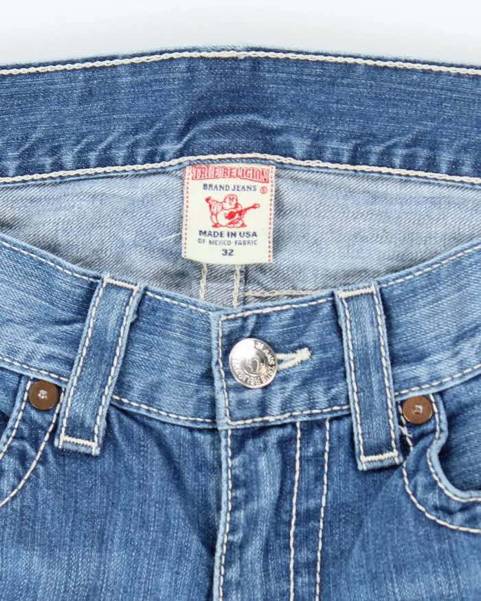 Vintage Y2K True Religion Straight Leg Medium Wash Faded Jeans - W32 L29 sold by Rokit product image thumbnail 5