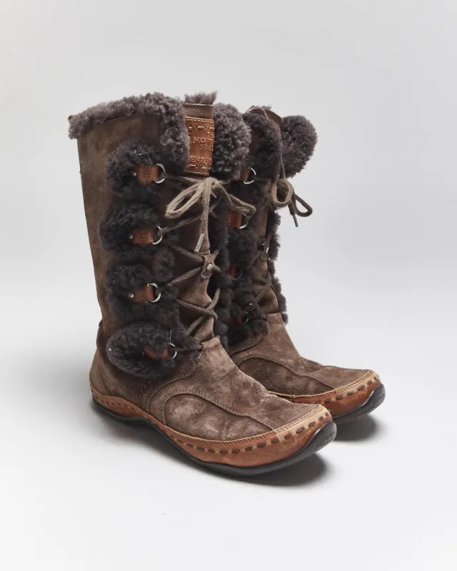 Vintage Y2k 00s The North Face Suede Lace-Up Boots - UK6 sold by Rokit