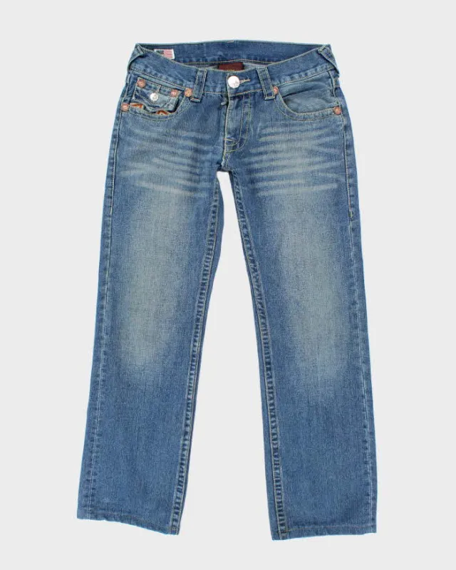Vintage Y2K True Religion Medium Wash Straight Leg Jeans - W32 L29 sold by Rokit