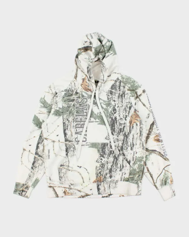 Vintage 2000's Cabella's Snow Real Tree Camo Hoodie - L sold by Rokit