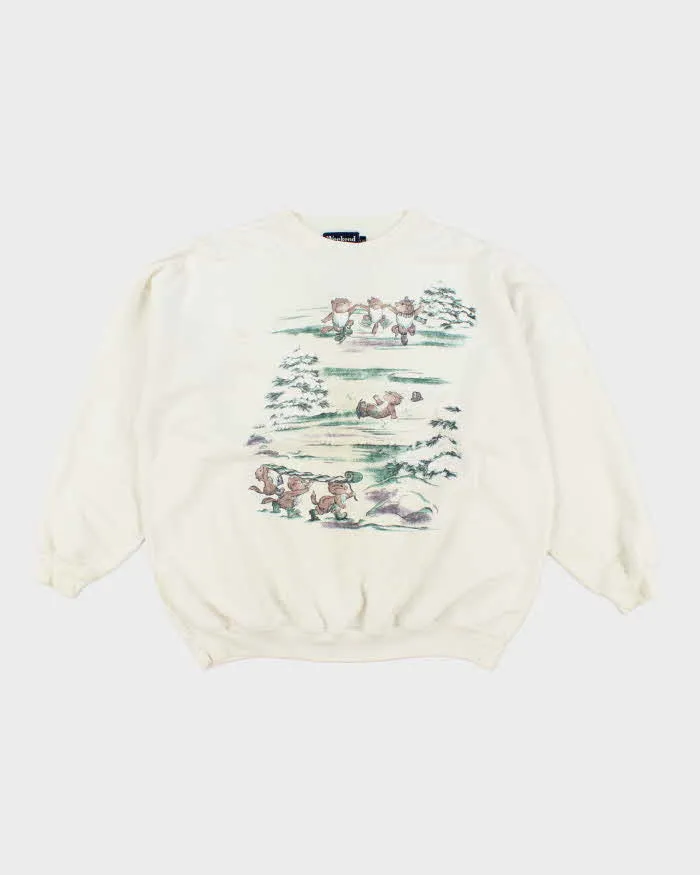 Vintage 90's Women's Cartoon Animal Graphic Sweatshirt - L sold by Rokit