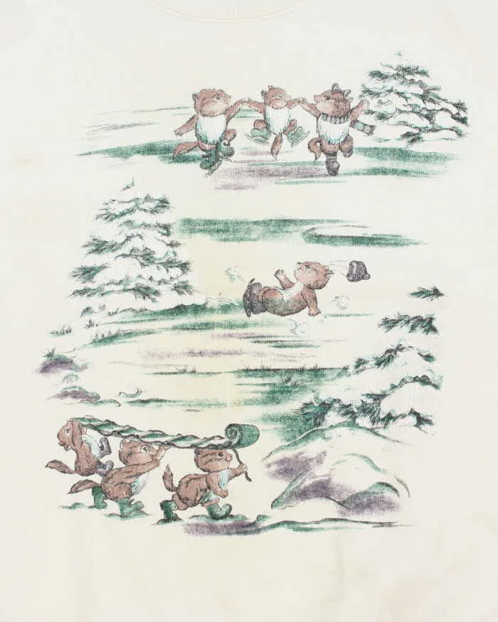 Vintage 90's Women's Cartoon Animal Graphic Sweatshirt - L sold by Rokit product image thumbnail 3